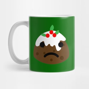sad christmas pudding Mug
